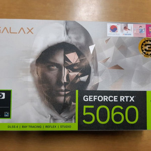 갤럭시 GALAX 지포스 RTX 5060 WHITE OC V2 D7 8GB