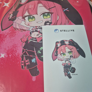 스텔라이브 나나 갤럭시 파우치 / 스티커 이미지