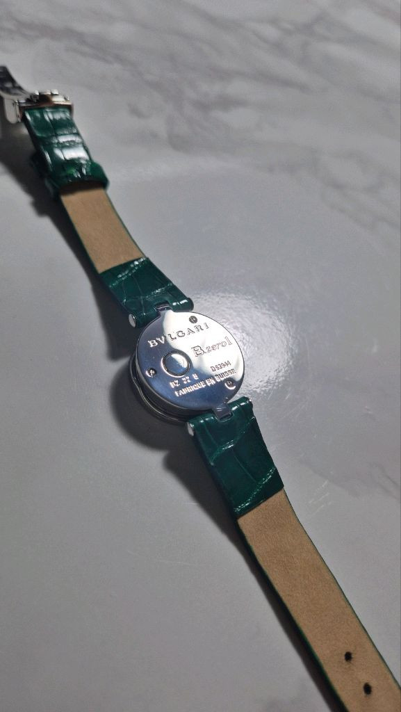 불가리 비제로원 자개다이얼 여성 중고명품시계--3