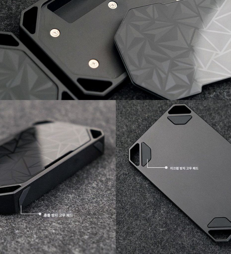 스플릿 키보드용 팜레스트 실버 이미지