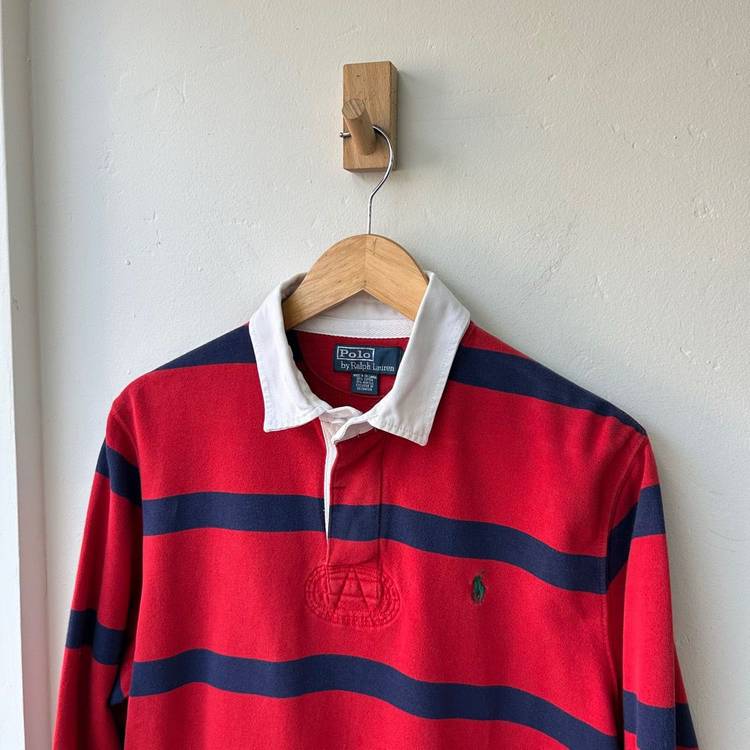 16305 - 폴로 랄프로렌 스트라이프 럭비티 이미지