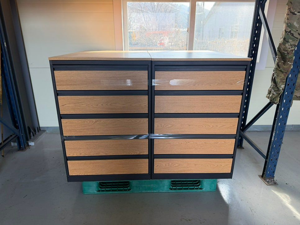 미군 강철 5단 서랍식 캐비넷 공구통 -5단서랍장---6