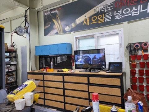 미군 강철 5단 서랍식 캐비넷 공구통 -5단서랍장---7