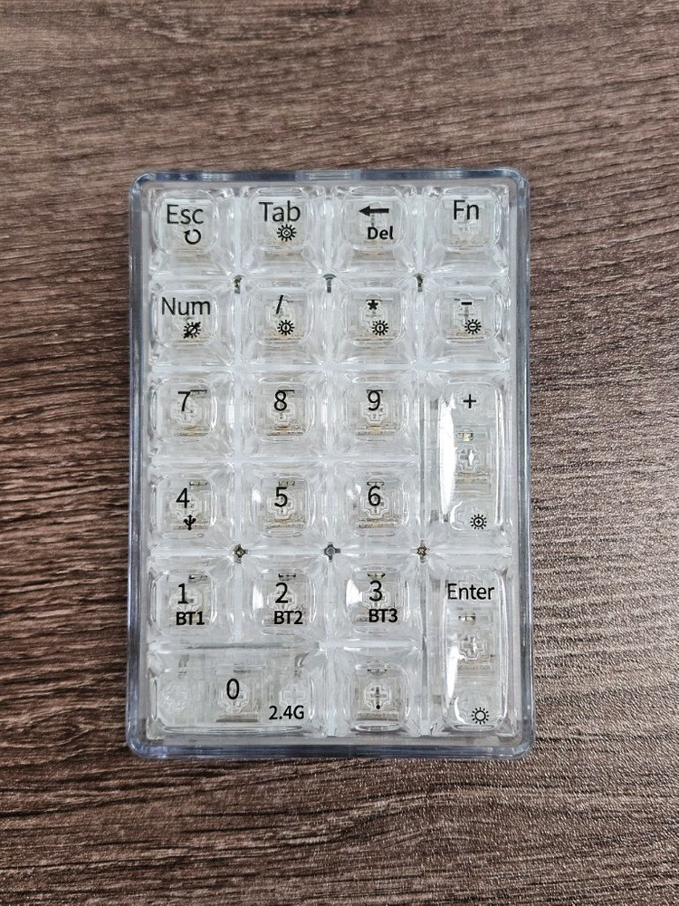 몬스타기어 아쿠아21 투명 블루투스 넘패드 숫자패드 이미지