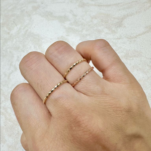 14k 컷팅반지 7.5호(옐골.로골) 10호 (옐골)