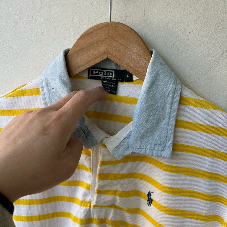 16302 - 폴로 랄프로렌 스트라이프 럭비티 이미지