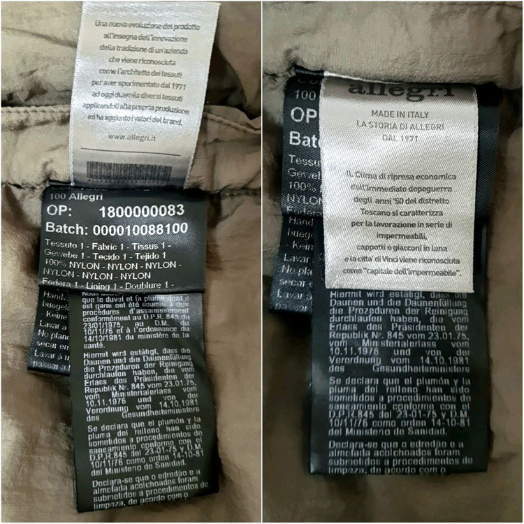 알레그리 에어다운 유로피안 나일론 구스패딩 판매해요 이미지