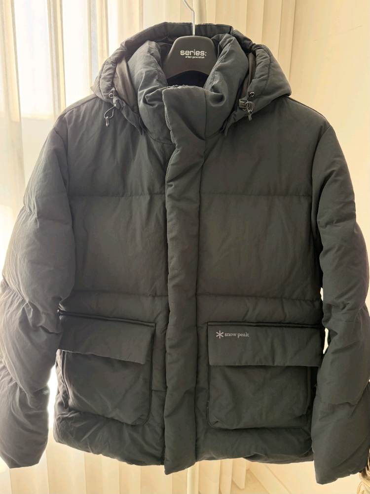 스노우피크snow peak 시티 캠퍼 후드 헤비 다운 자켓 L--0