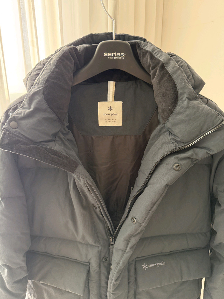 스노우피크snow peak 시티 캠퍼 후드 헤비 다운 자켓 L--3