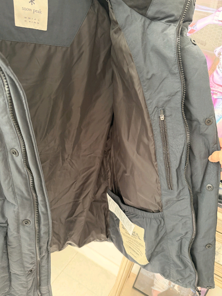 스노우피크snow peak 시티 캠퍼 후드 헤비 다운 자켓 L--5