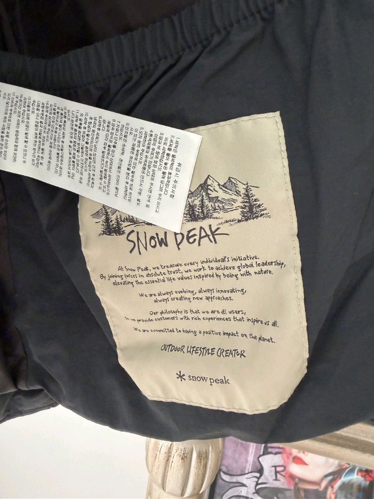 스노우피크snow peak 시티 캠퍼 후드 헤비 다운 자켓 L--7