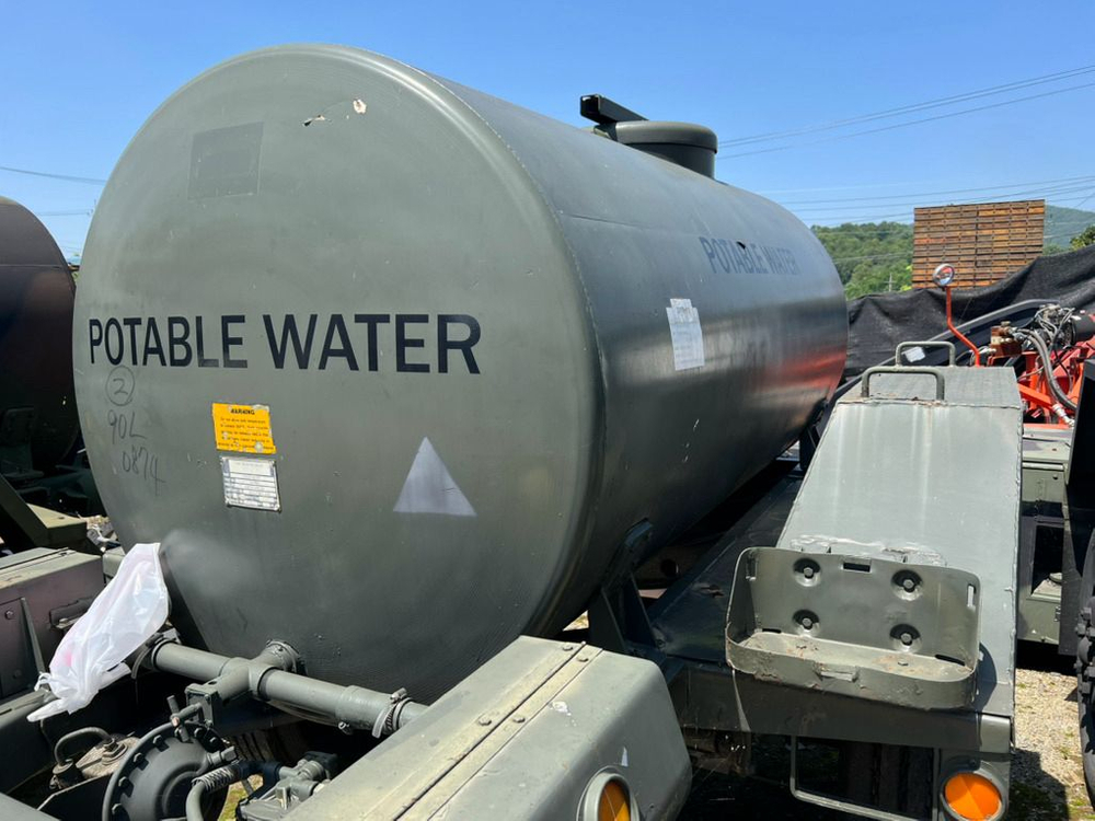 미군 오리지날 ( 기름통 / 물통 ) 스텐 탱크 추레라 전부- 이미지