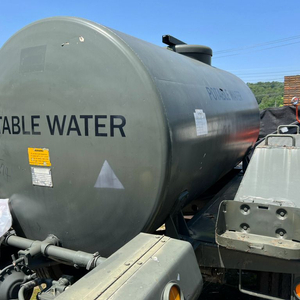 미군 오리지날 ( 기름통 / 물통 ) 스텐 탱크 추레라 전부- 이미지