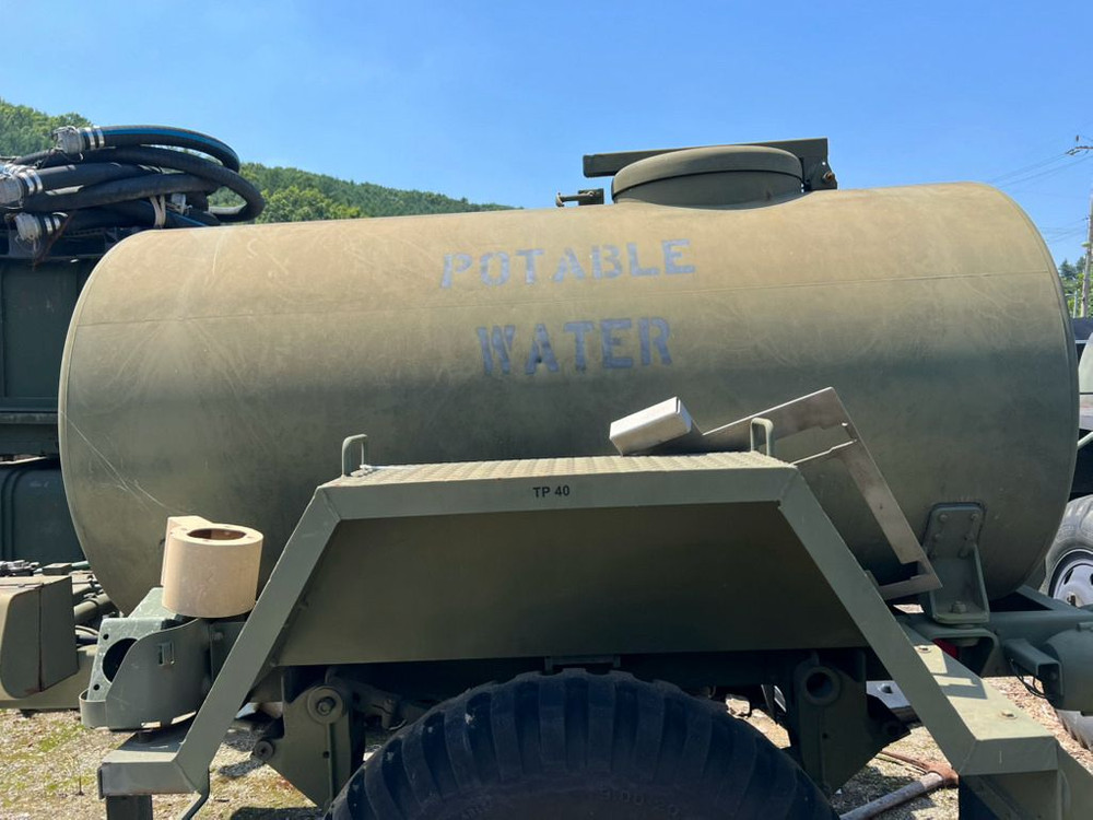 미군 오리지날 ( 기름통 / 물통 ) 스텐 탱크 추레라 전부- 이미지