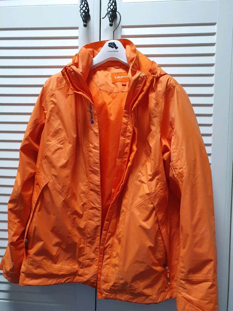 라푸마 오렌지색 바람막이 95/ 내피. 후드 탈부착 가능--7
