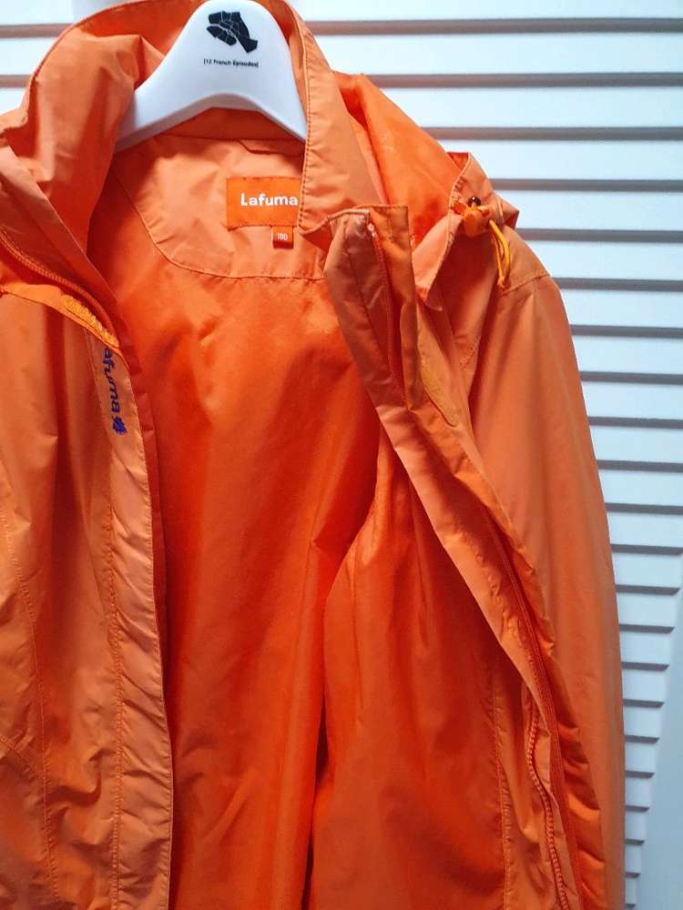 라푸마 오렌지색 바람막이 95/ 내피. 후드 탈부착 가능--8