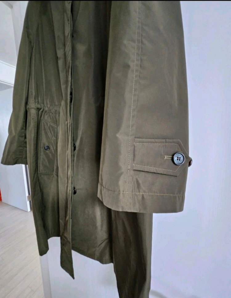 버버리 후드 트렌치 코트 UK10--6