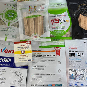 프루너스 후코이단, 라메르 가수분해츄, 라메르 후코명태, 벨릭서 알러케어, 닥터힐메딕스 가수분해단백질바, 프루너스 이미지