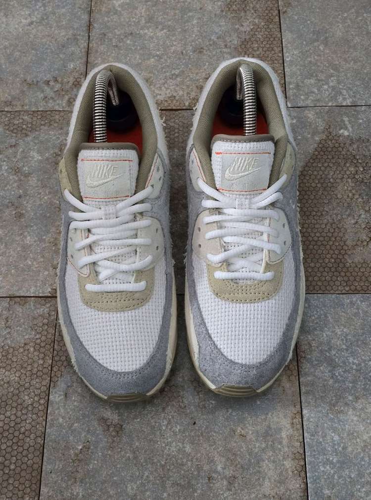(255)나이키 에어맥스 90 프리미엄 페일 아이보리 스니커즈 운동화--1