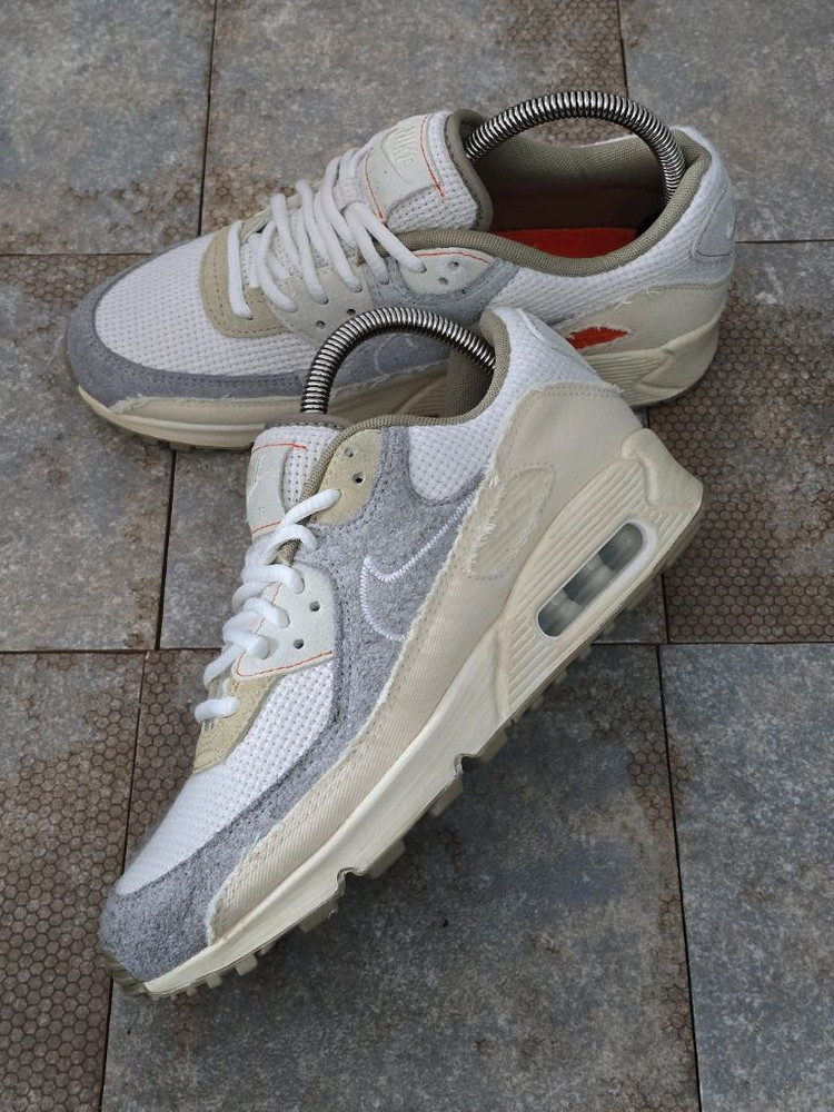 (255)나이키 에어맥스 90 프리미엄 페일 아이보리 스니커즈 운동화--2
