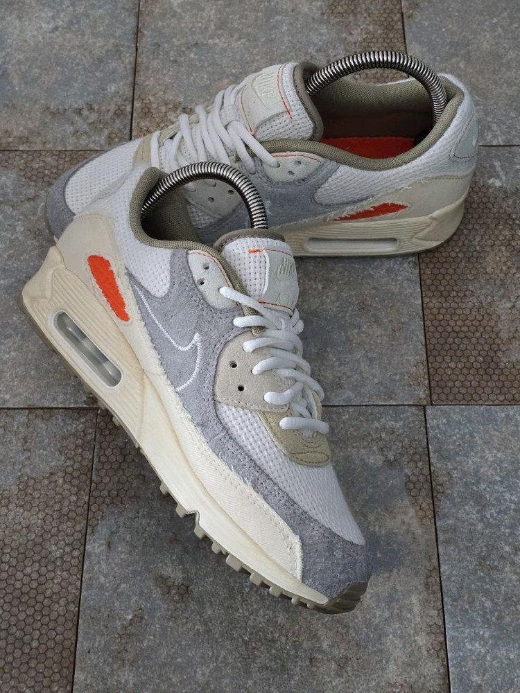 (255)나이키 에어맥스 90 프리미엄 페일 아이보리 스니커즈 운동화--3