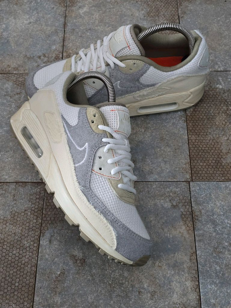 (255)나이키 에어맥스 90 프리미엄 페일 아이보리 스니커즈 운동화--5