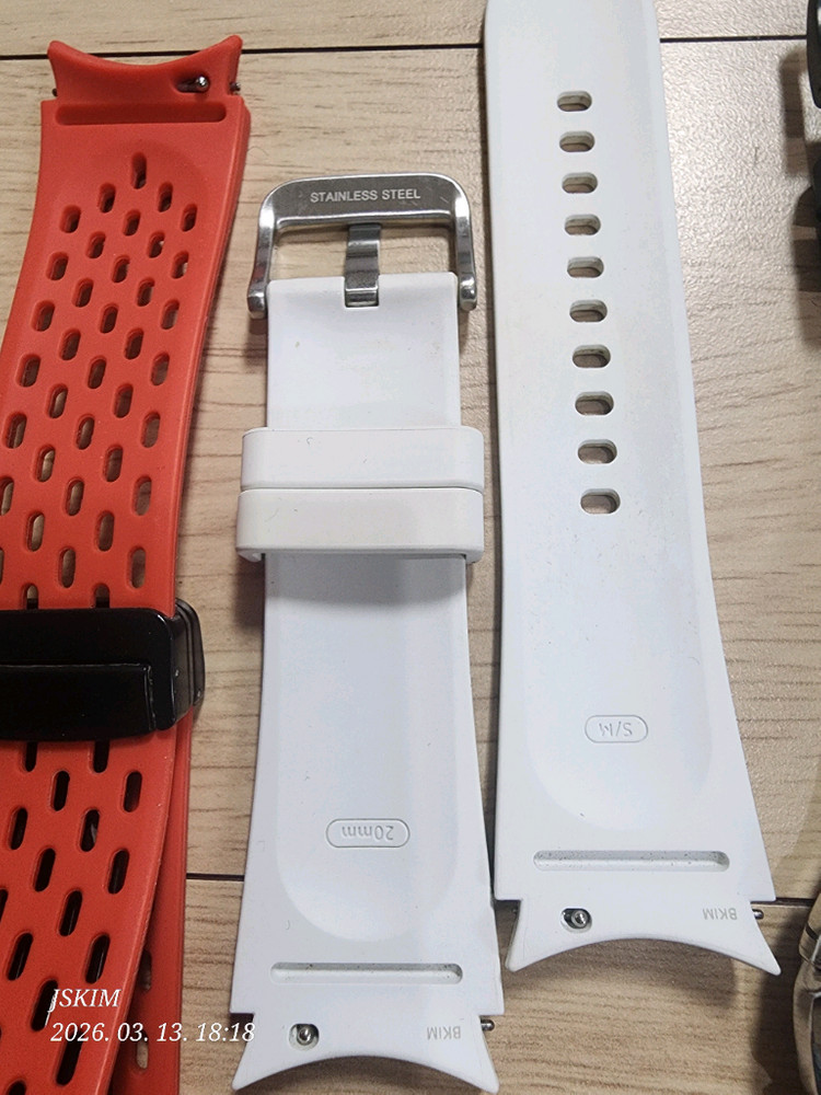 워치용 20mm 스트랩3set+정품충전기(워치본체 고장)--6