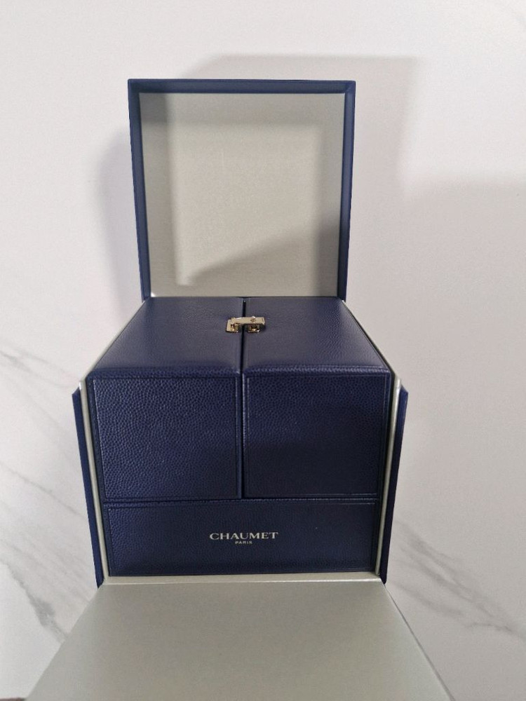 쇼메 시계케이스 박스 쇼핑백 보증서파일판 팝니다 (쿠션분실) 이미지