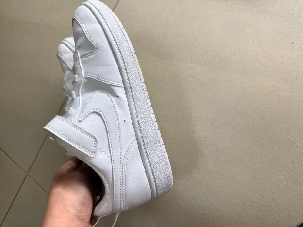 나이키 키즈 운동화 올화이트 3y 220 이미지