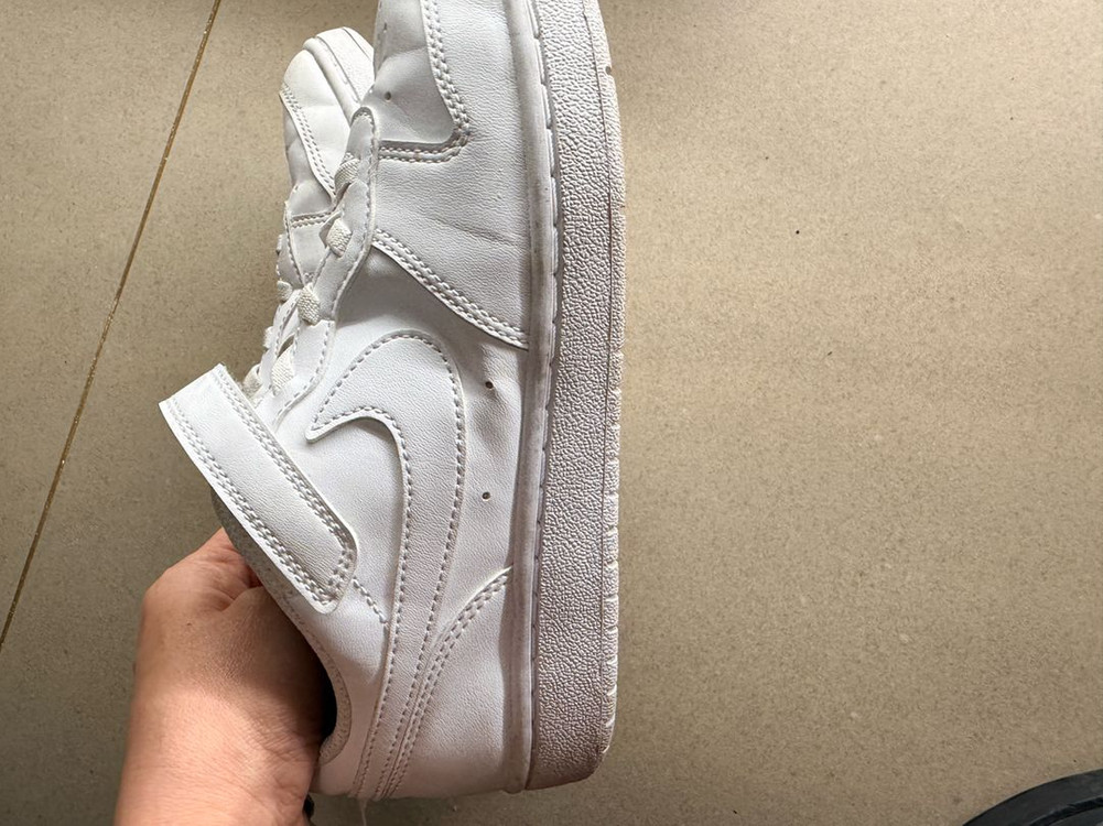 나이키 키즈 운동화 올화이트 3y 220 이미지