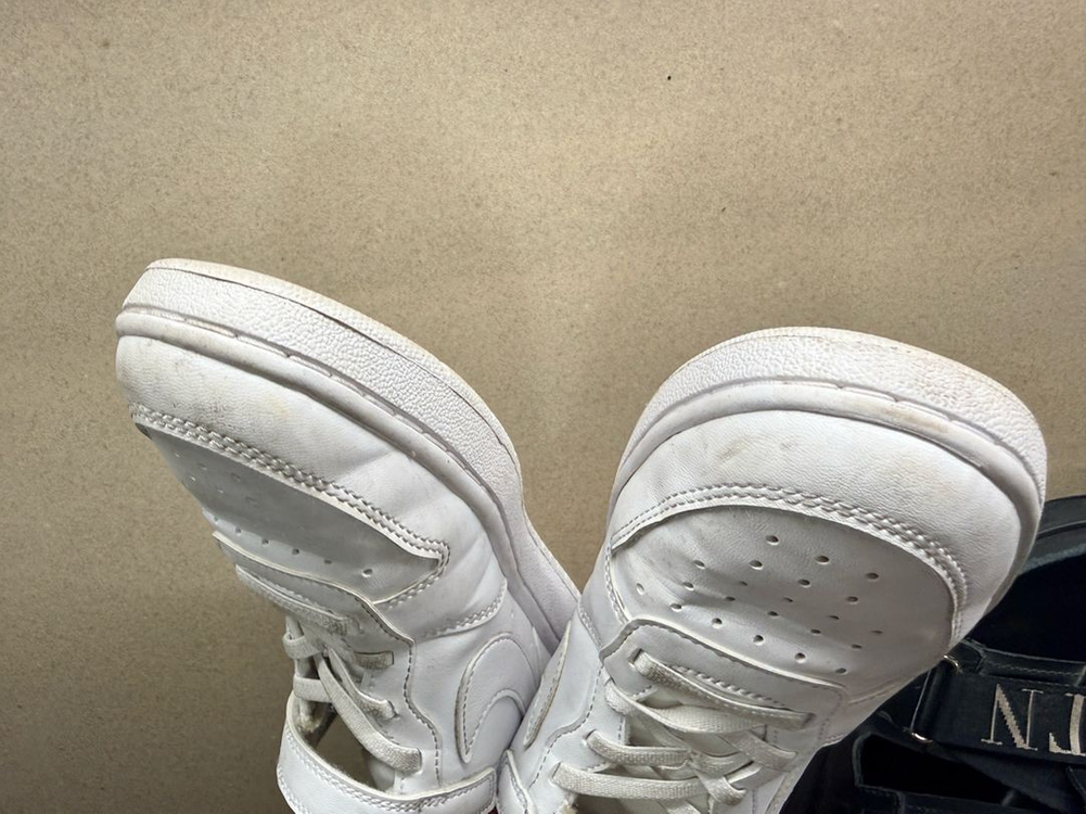 나이키 키즈 운동화 올화이트 3y 220 이미지