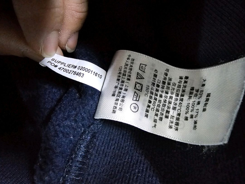 폴로 빅포니 네이비 체크 후드집업 95 / M 이미지