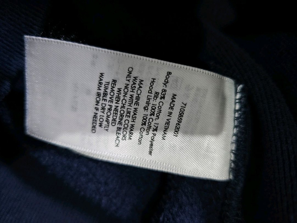 폴로 빅포니 네이비 체크 후드집업 95 / M 이미지