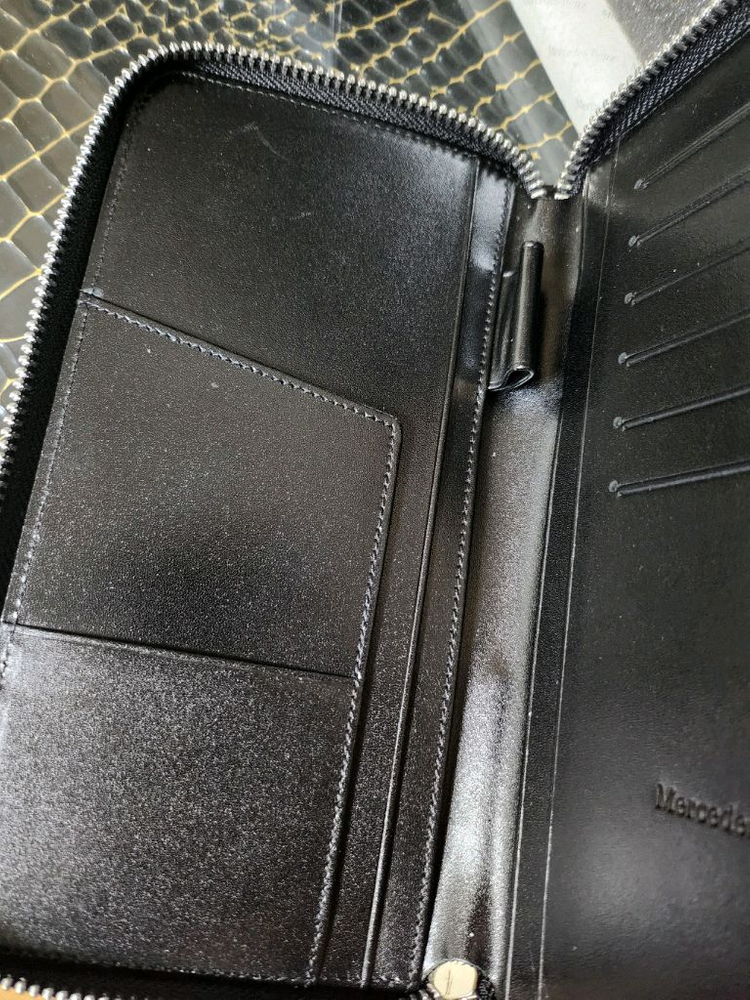 정품 벤츠 장지갑 새제품 레어템--4