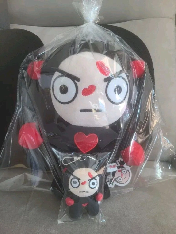 뿌까 가루 인형 키링 키홀더 가방고리 4종 9cm 이미지