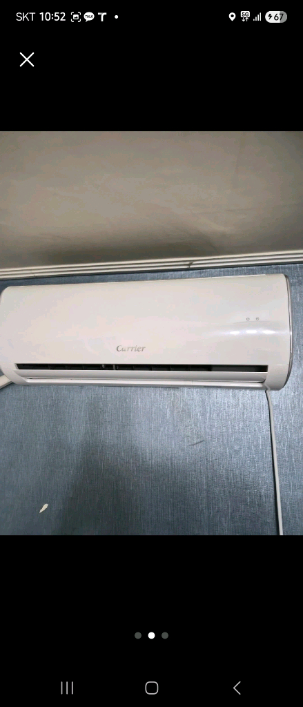 캐리어 벽걸이 에어컨(실외기 포함)--1