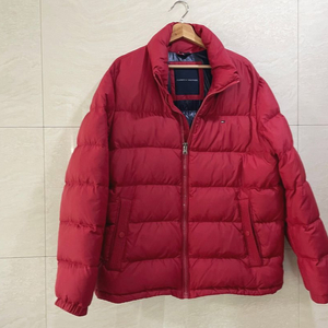 타미힐피거 / 레드 다운점퍼, 남성점퍼 / XL