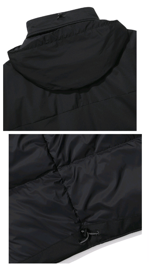 (새제품)K2 씬에어 롱패딩 구스다운 남성 블랙110 이미지