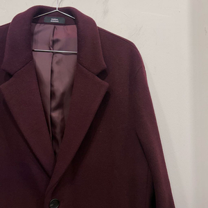 무신사스탠다드 케시미어블랜드 버건디 롱코트 이미지