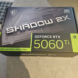 [MSI] 지포스 RTX 5060 Ti 쉐도우 2X OC 플러스 D7 16GB