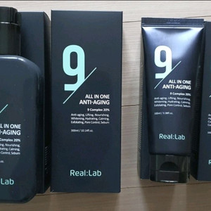 리얼랩 나인 올인원 안티에이징 남성기초화장품 2종 이미지