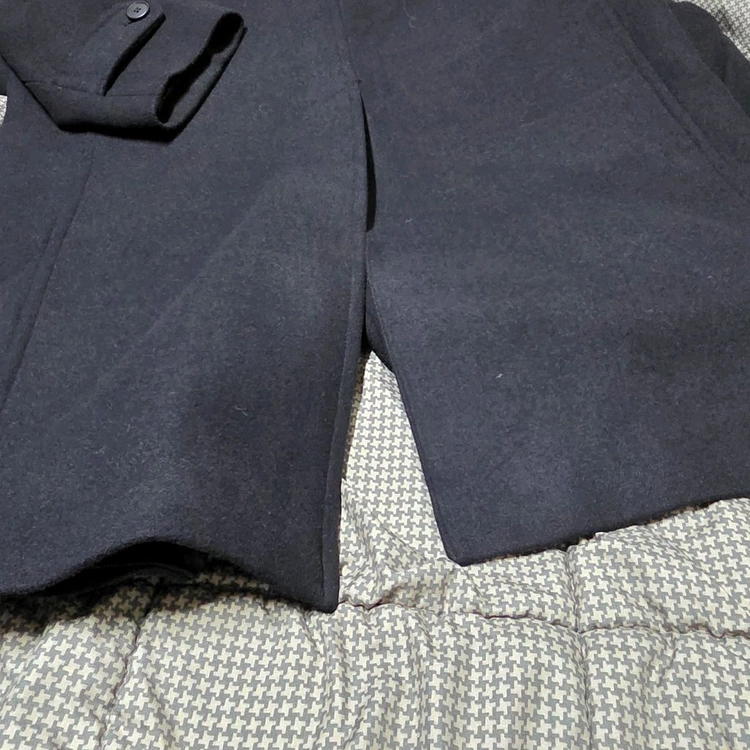 [XL] 유니클로 발마칸 코트 네이비 남성 롱코트 맥코트 #WH 이미지
