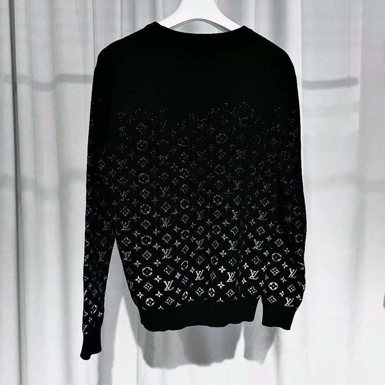 [국내백화점택] 루이비통 모노그램 그라데이션 니트 블랙M--1