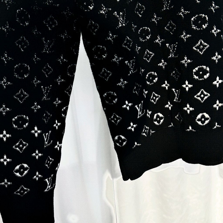 [국내백화점택] 루이비통 모노그램 그라데이션 니트 블랙M--4