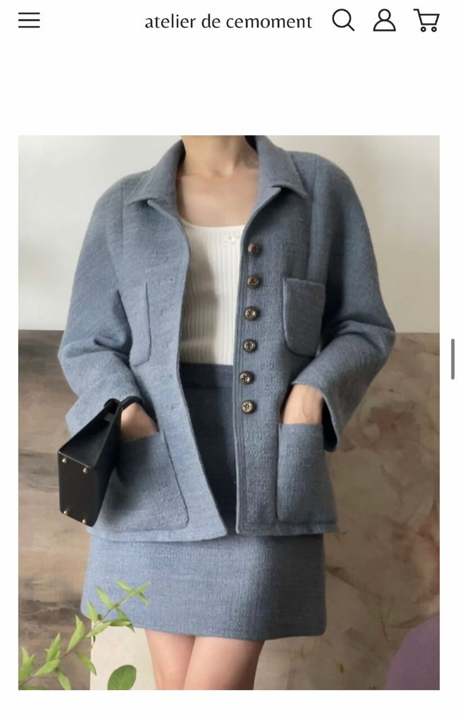 아뜰리에 드 쎄모먼 헤이즐 Hazel 트위드 자켓 이미지