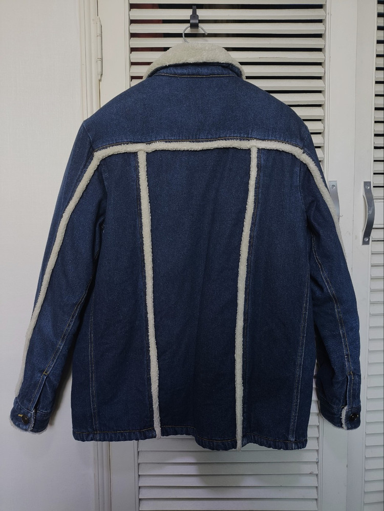 100 YAMMA 빈티지 쉐르파 데님자켓 양털 이미지