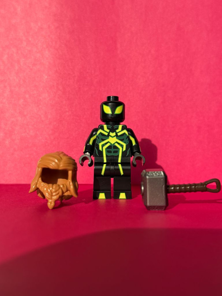 토르파이더맨(토르+스파이더맨) 커스텀 레고 미니 피규어+서비스 푸린 미피 이미지