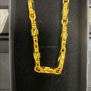 남녀공용 순금 24k 5중 압축도금 목걸이 택포 이미지