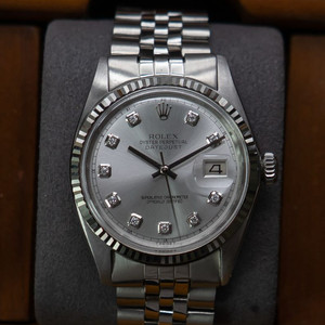 롤렉스 데이저스트 1601 실버 텐포인트 다이아 빈티지 시계 이미지