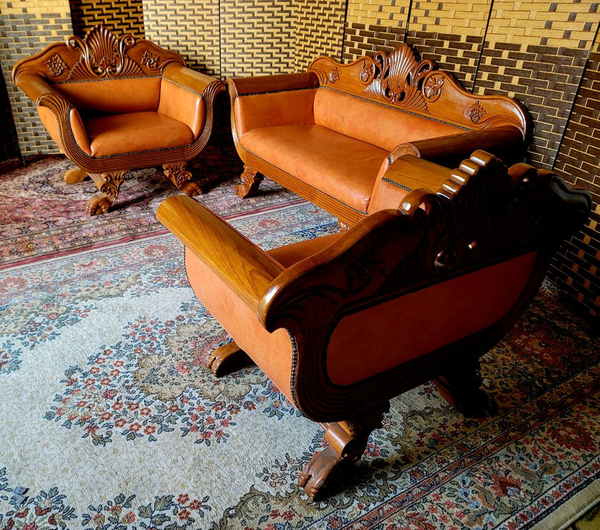 소파맨*엔틱소파*2,1,1세트*S급 이미지